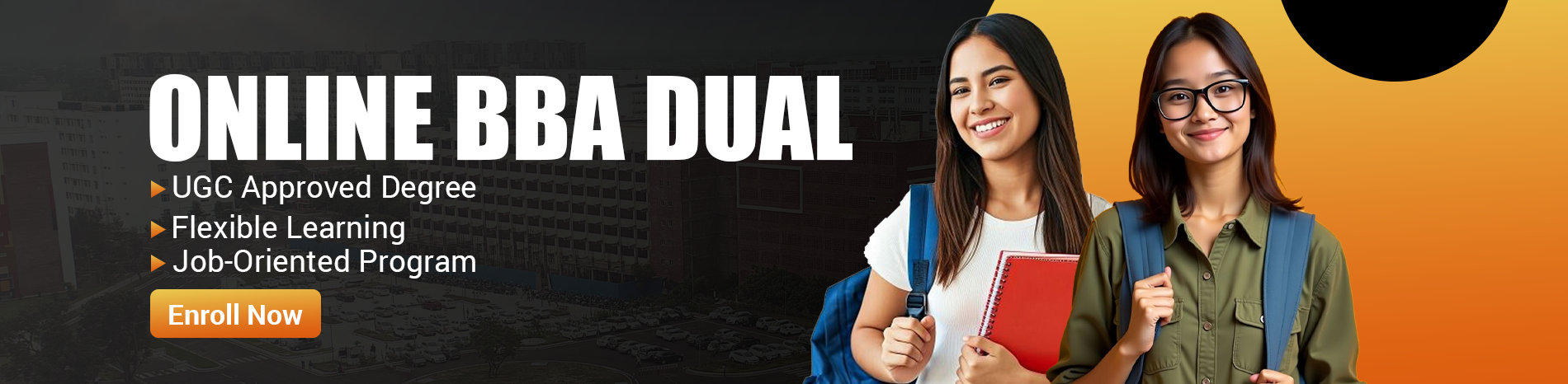 Online BBA Dual Degree Banner